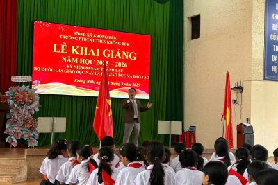 Trường PTDTNT THCS Krông Búk tiếp tục nhận hồ sơ dự tuyển từ vào lớp 6 năm học 2026 -2027